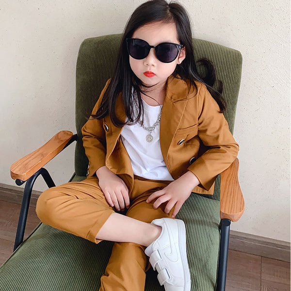 Children's Business Suit Handsome Girl Dresses Of Bride Fellow Kids Costume For Piano Performance Children Little Boy Suit Jacket Spring