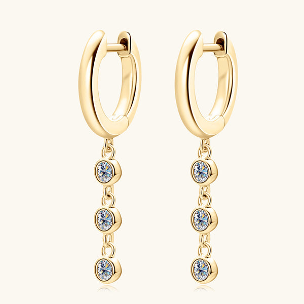 Women's Fashion Tassel Moissanite Earrings