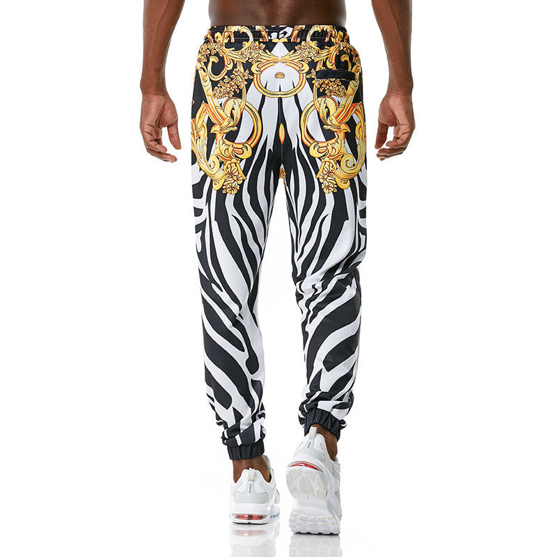 Printed jogging pants casual pants