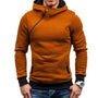 Brand Hoodie Oblique Zipper Solid Color Hoodies Men Fashion Tracksuit Male Sweatshirt Hoody Mens