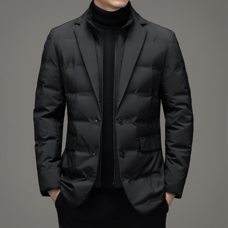 Men's Casual Windbreaker Down Jacket Warm Autumn - Winter Jacket