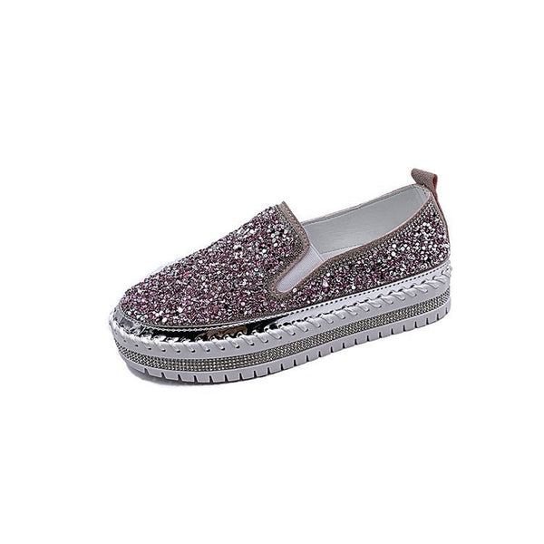 Casual single shoes women flat bottom wild spot loafers