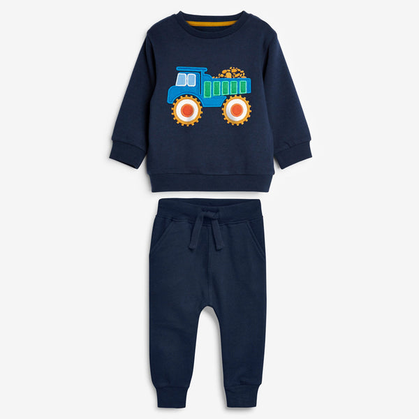 Thick Fleece Boy Suit Cartoon Long Sleeve