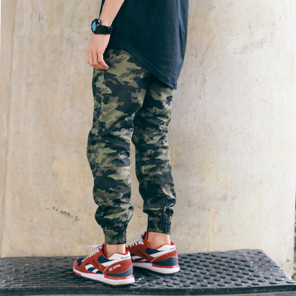 Cotton camouflage versatile beam casual pants high-end jogging loose feet trousers