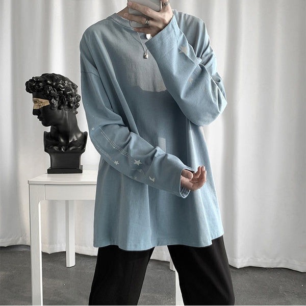 Korean Style Autumn Long-Sleeved T-Shirt Men