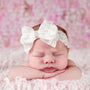 Newborn Baby Lace Bow Elastic Headband