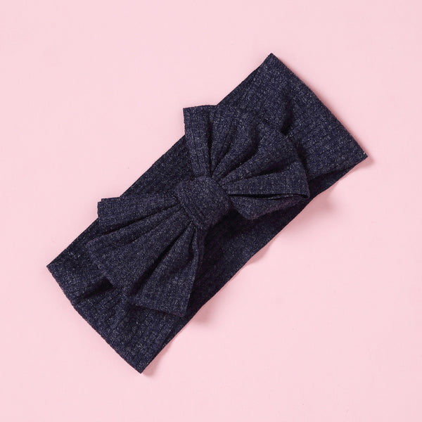 Children's Elastic Nylon Wide Bow Baby Hair Band