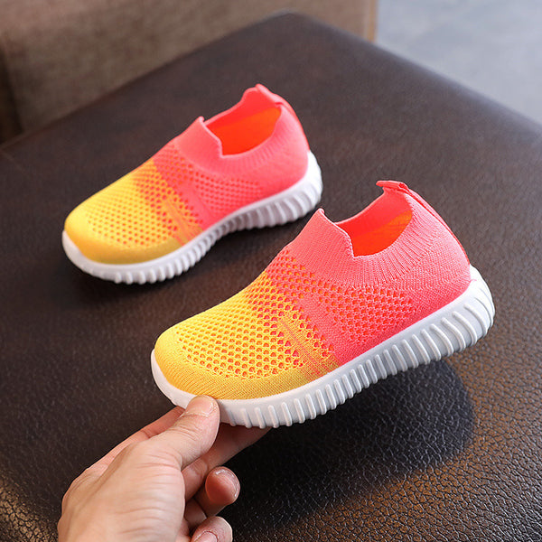 Kids Shoes Multicolor Knitted Toddler Baby Sneakers Casual