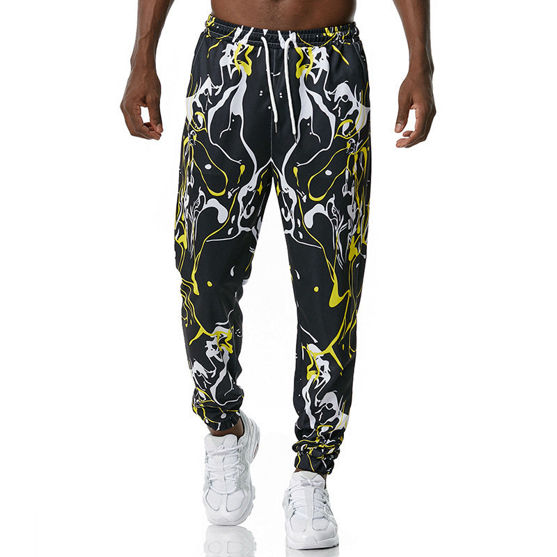 Printed jogging pants casual pants