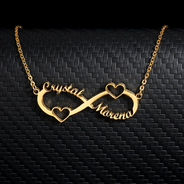 Infinity Personalize couple Necklace