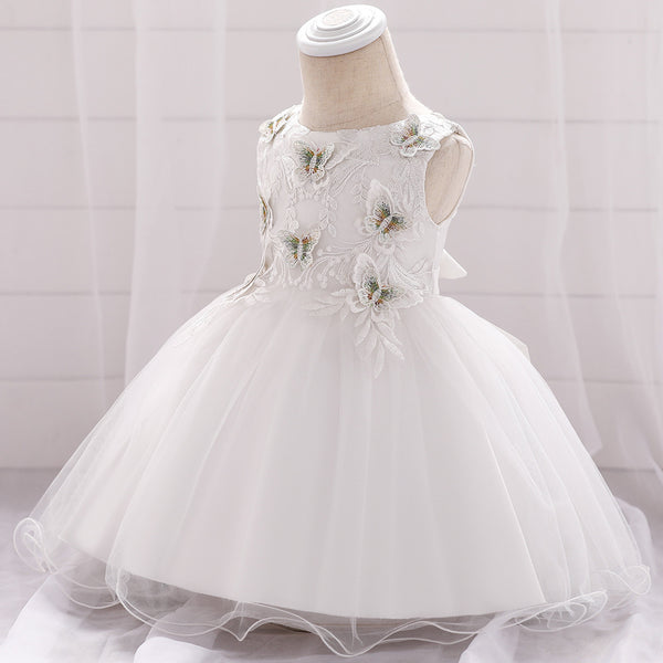 Child Baby Cute Butterfly Princess Puff Mesh Dress