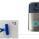  Silver and three batteries