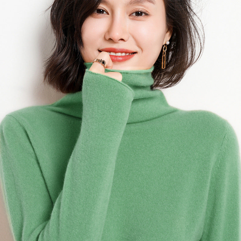 Turtleneck cashmere sweater 100 pure cashmere