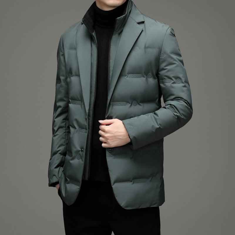 Men's Casual Windbreaker Down Jacket Warm Autumn - Winter Jacket