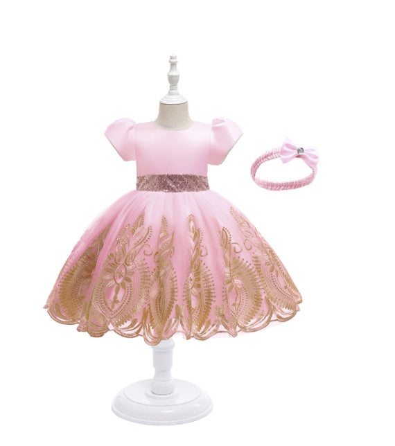 Girls Dress European And American Princess Dress Mesh Tutu Skirt