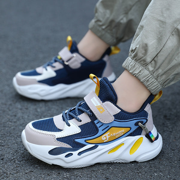 Child And Teen Boys Autumn And Winter Breathable Non-slip Platform Sports Running Shoes