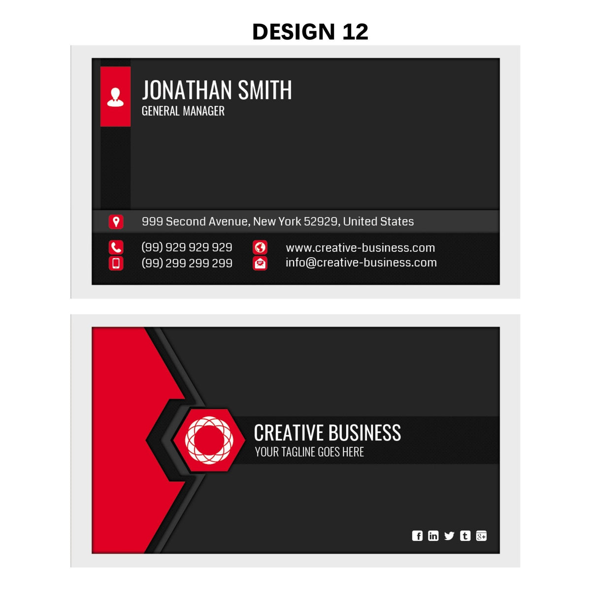 Professional Business Card 16pt - Matte Finish - Premium Design