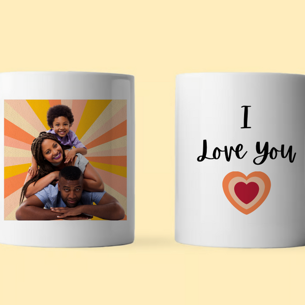 Personalized Magic Mug with Photo Custom 11oz Ceramic,  Colour Changing Coffee Cup Heat Sensitive Mug