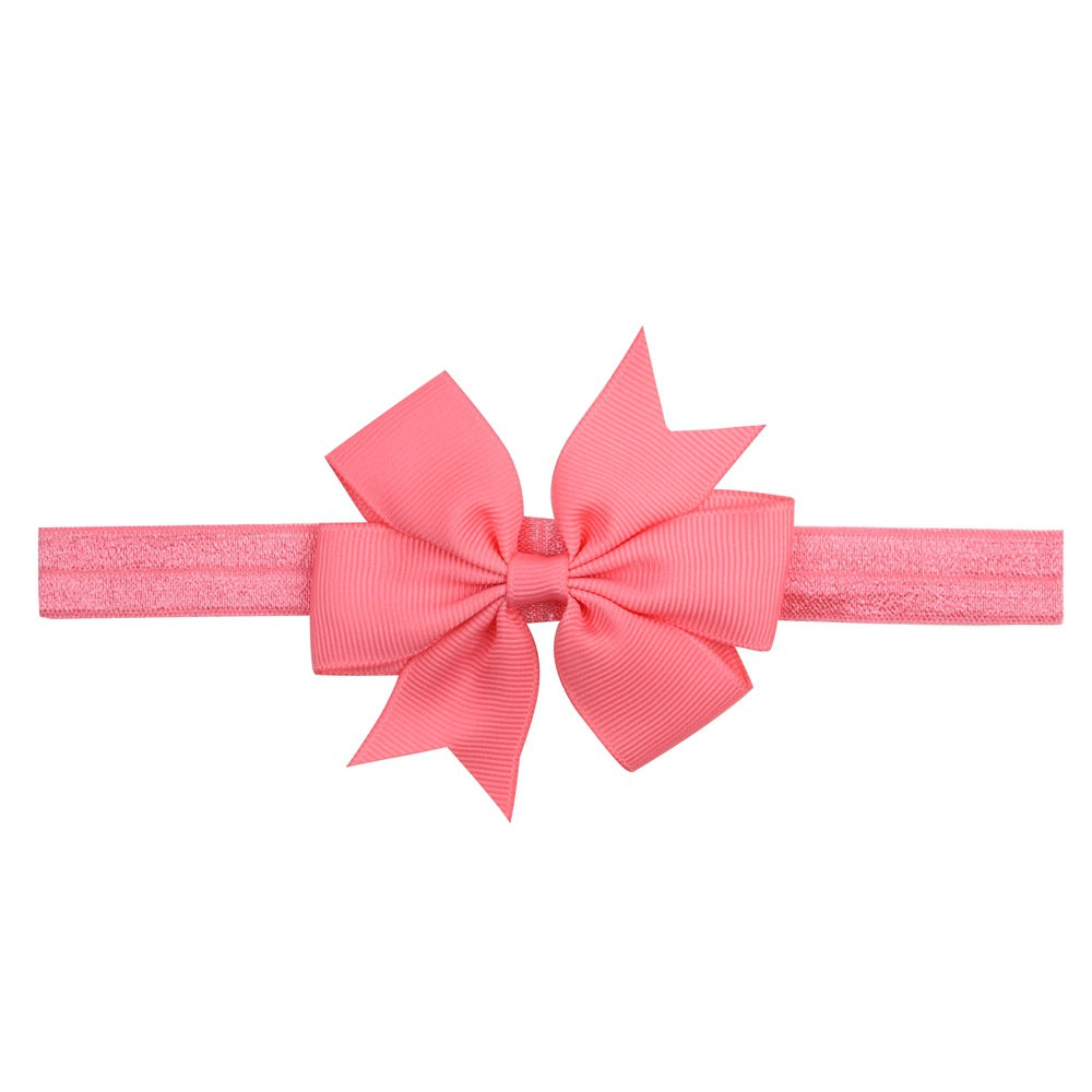 Children's Hair Band Ribbon Fishtail Bow Hair Band Baby Headband European And American Children's Ornaments 567