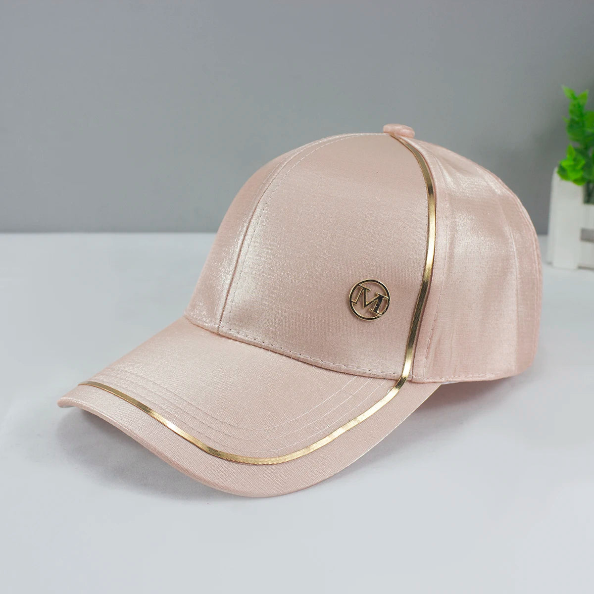 Gold Border Shining  Baseball Caps