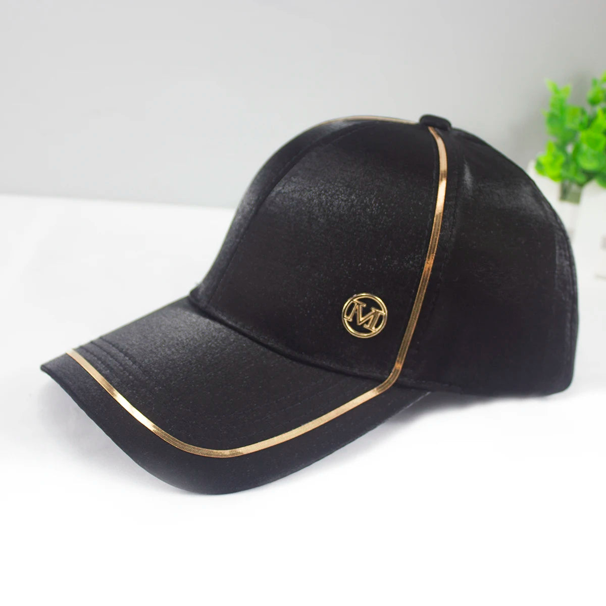 Gold Border Shining  Baseball Caps