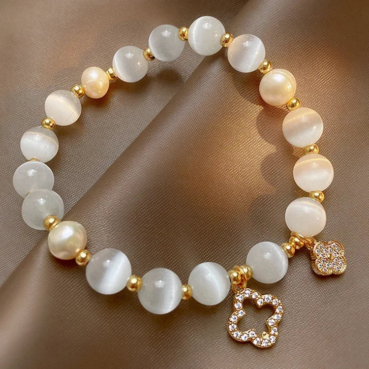 White Opal Crystal Lucky Bracelet