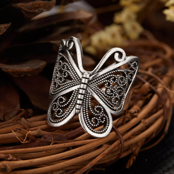 Vintage Silver Color Fashion Rings For Women Owl Ring, Butterfly Rings