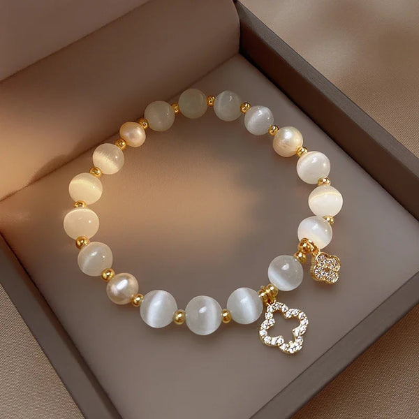 White Opal Crystal Lucky Bracelet