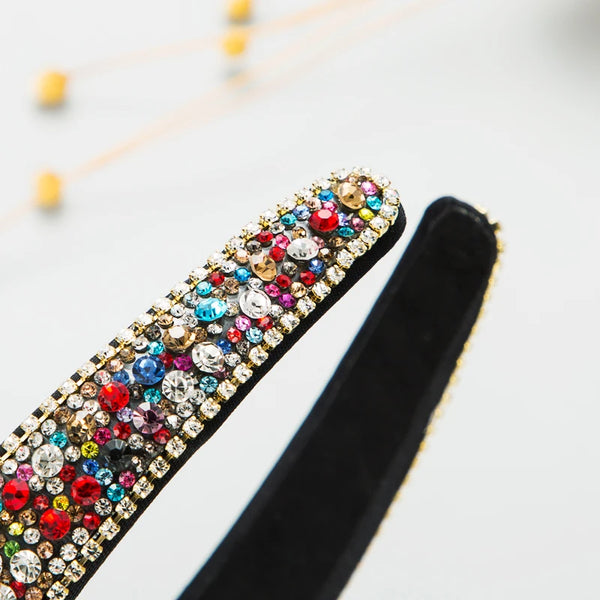 Colorful Rhinestone Anti-Slip Headband