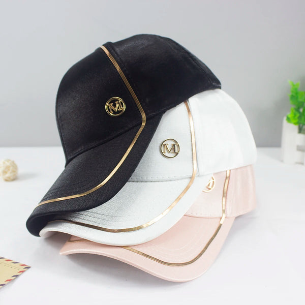 Gold Border Shining  Baseball Caps