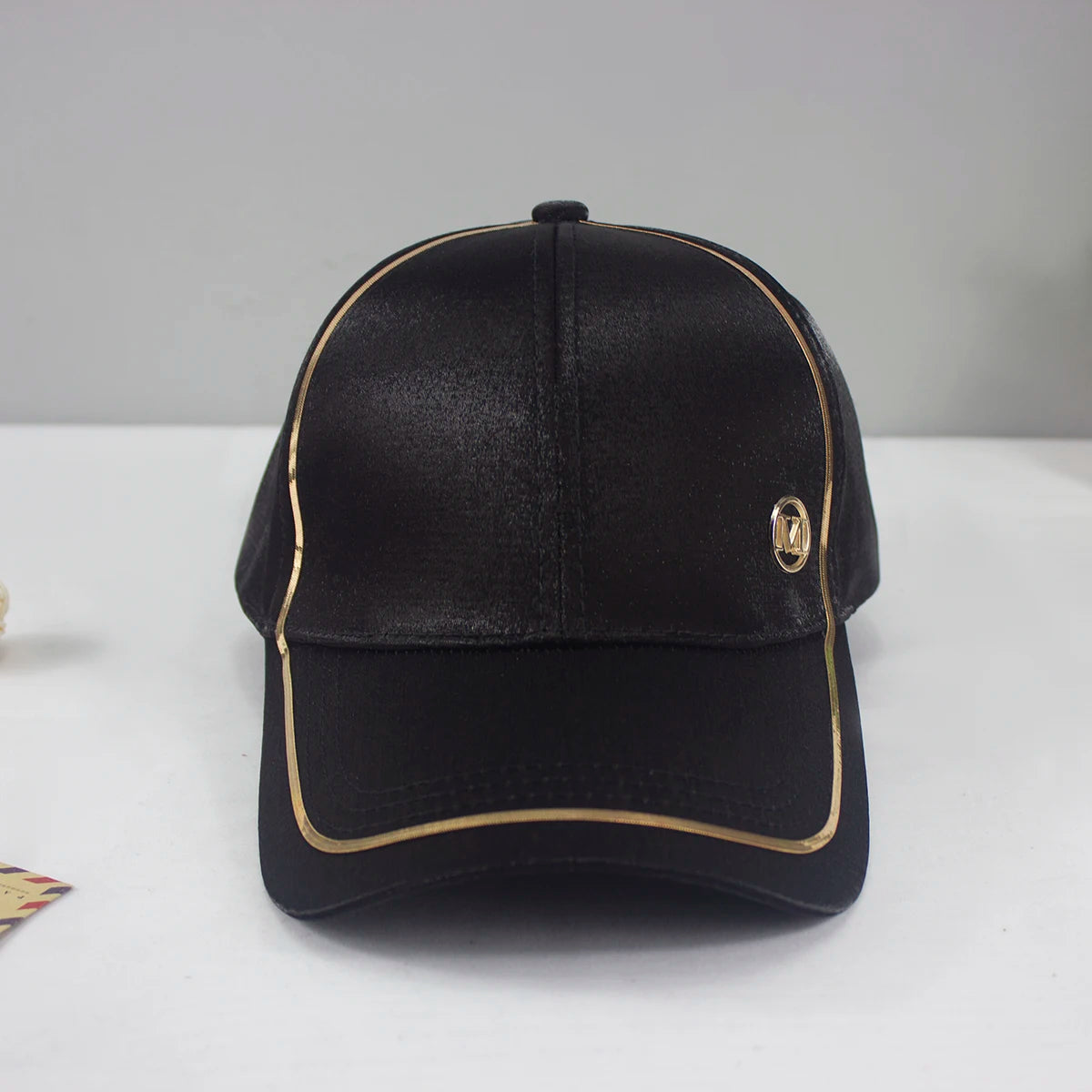 Gold Border Shining  Baseball Caps