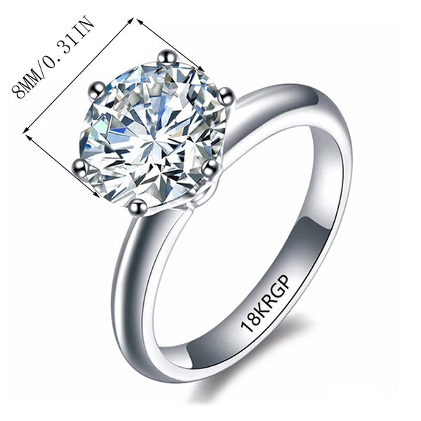 Classic Zirconia Diamond Rings