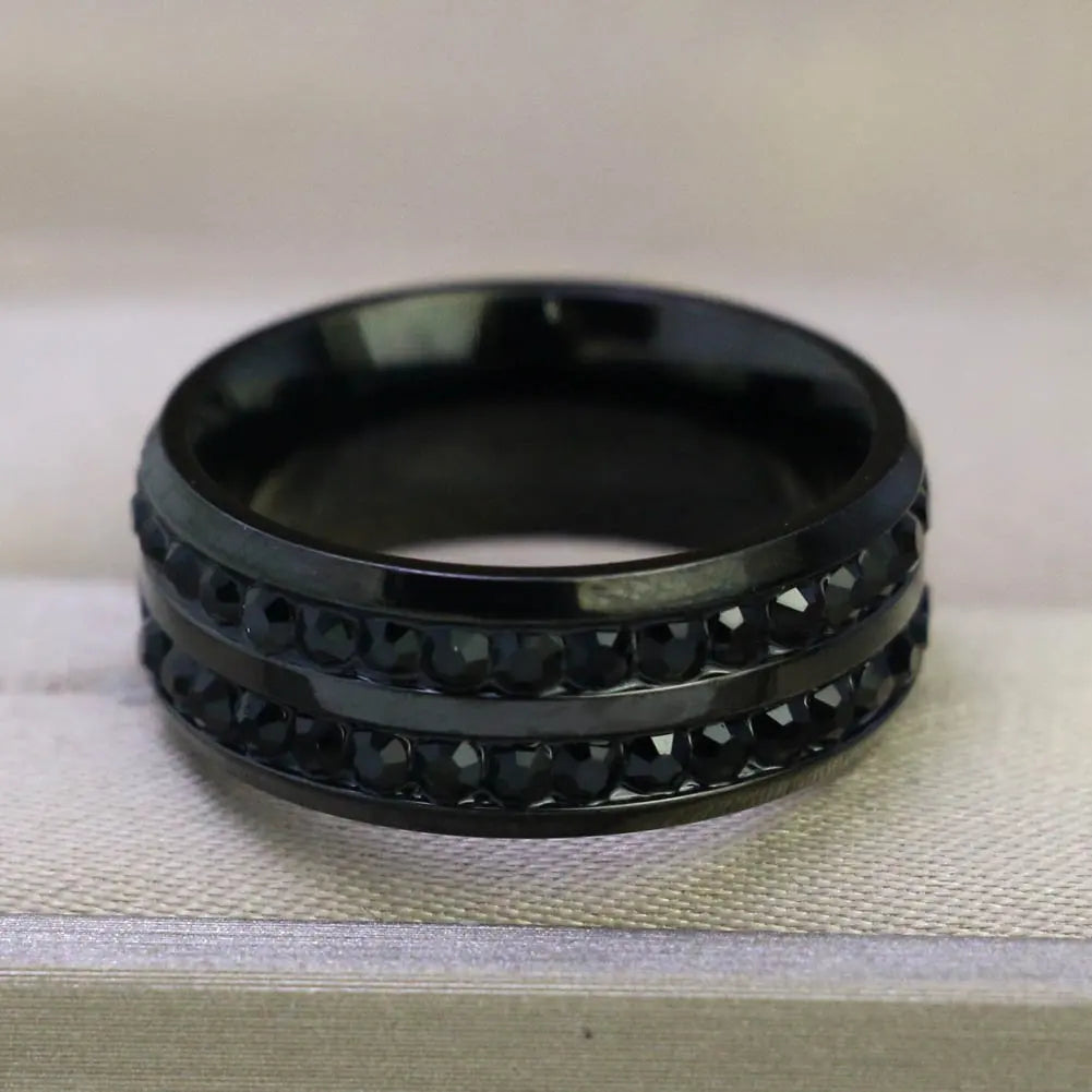 Black Charm Couple Rings