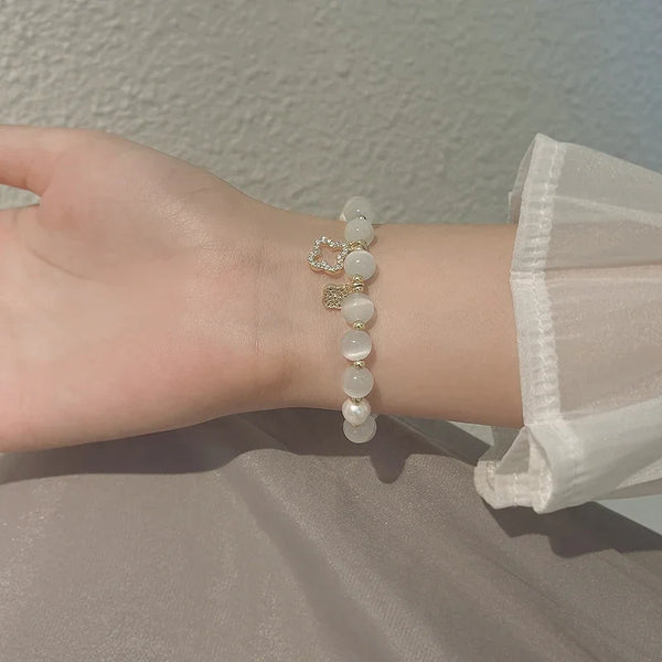 White Opal Crystal Lucky Bracelet