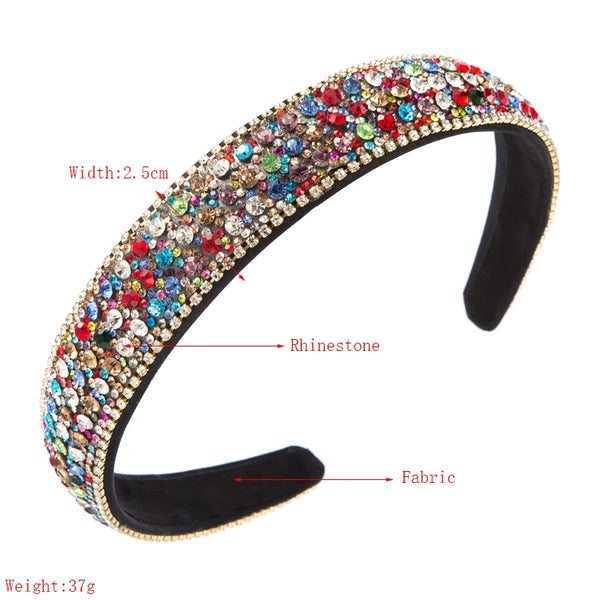 Colorful Rhinestone Anti-Slip Headband