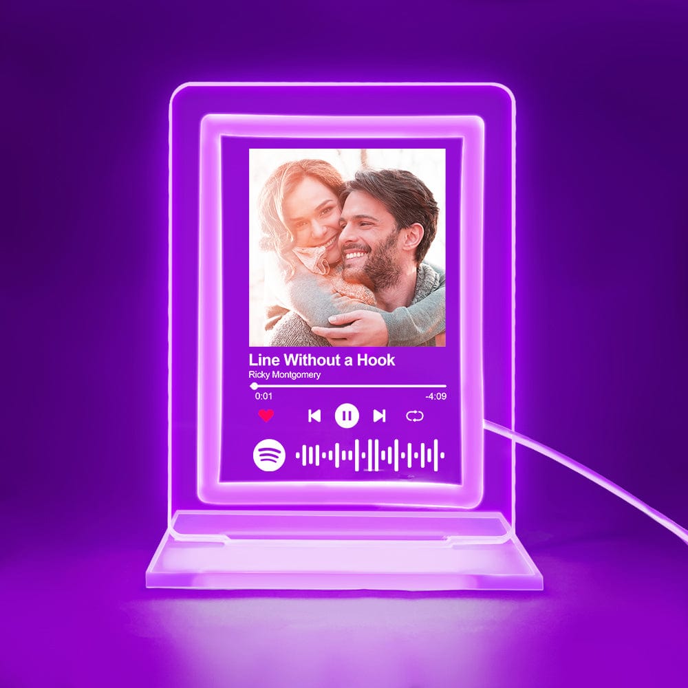 Custom Spotify Night Light Personalized Music Plaque Gifts for Lovers