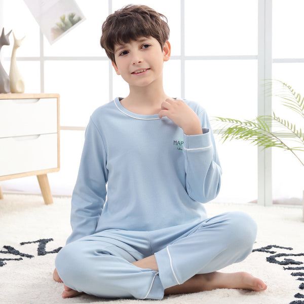 Boys Pajamas Spring And Autumn Pure Cotton Thin Long Sleeves