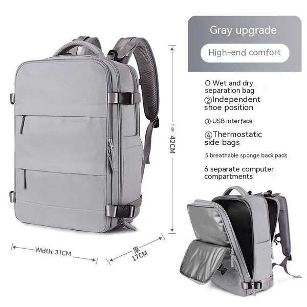 Travel Backpack for Men Women, Flight Approved Carry on Hand Luggage, Anti-Theft Business Laptop Large