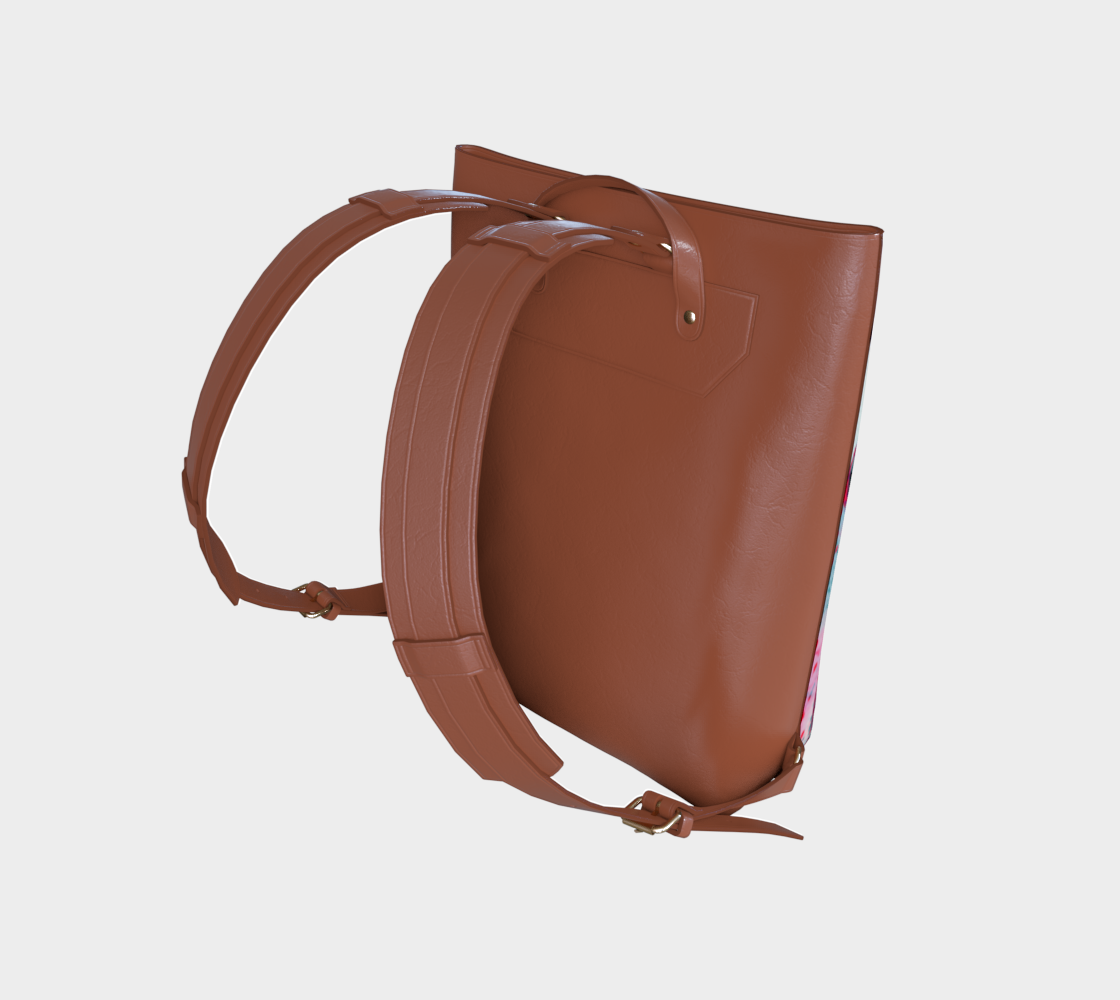 Happy Song Vegan Leather Backpack