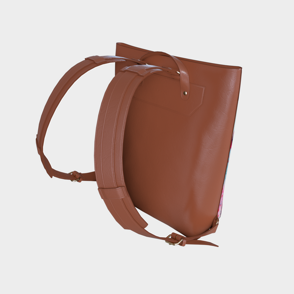 Happy Song Vegan Leather Backpack