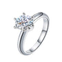 Faux Moissanite Ring 1 Carat Ladies