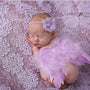 European And American Handmade Pearl Rhinestone Flowers And Angel Feather Wings Baby Photo Shoot Props Clothing Ornament