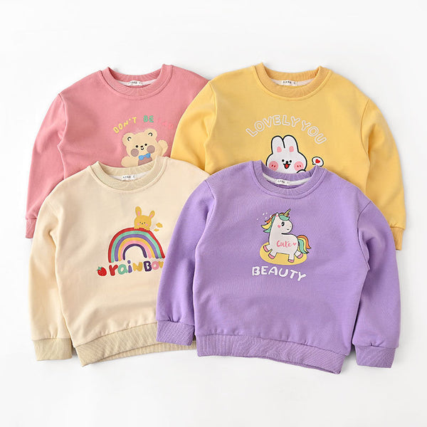 Girls' Sweater Spring And Autumn Autumn New Children's Autumn Clothing Boys And Girls Baby Early Autumn Tops Children's Clothing Cotton Clothes