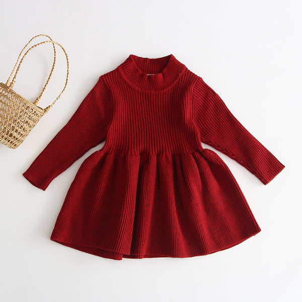 Fashionable Princess Knitted Baby And Infant Long Sleeve Skirt