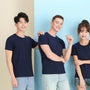 Solid Color Round Neck Short Sleeve Casual Advertising Shirt T-shirt