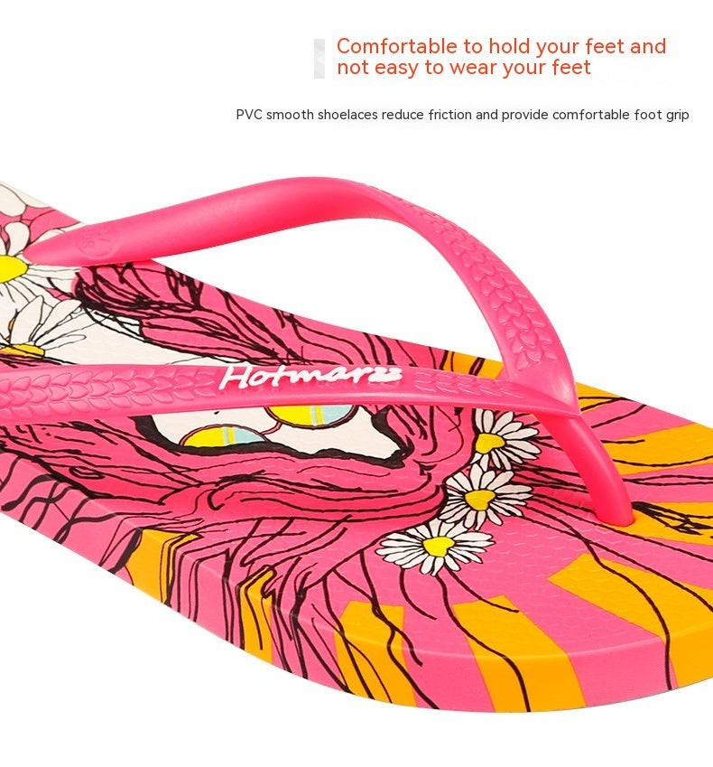 Women's Flip Flops Go Shopping Non-slip