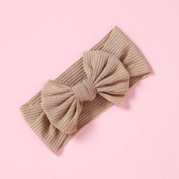 Children's Elastic Nylon Wide Bow Baby Hair Band