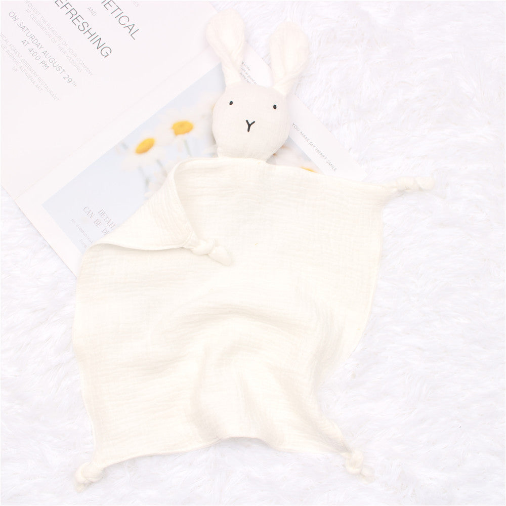 Baby's Pure Cotton Double-layer Gauze Appeasing Towel Baby Sleep Companion Doll Rabbit Saliva Towel