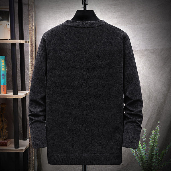 Autumn And Winter Japanese Simple Trend Solid Color Knitted Sweater