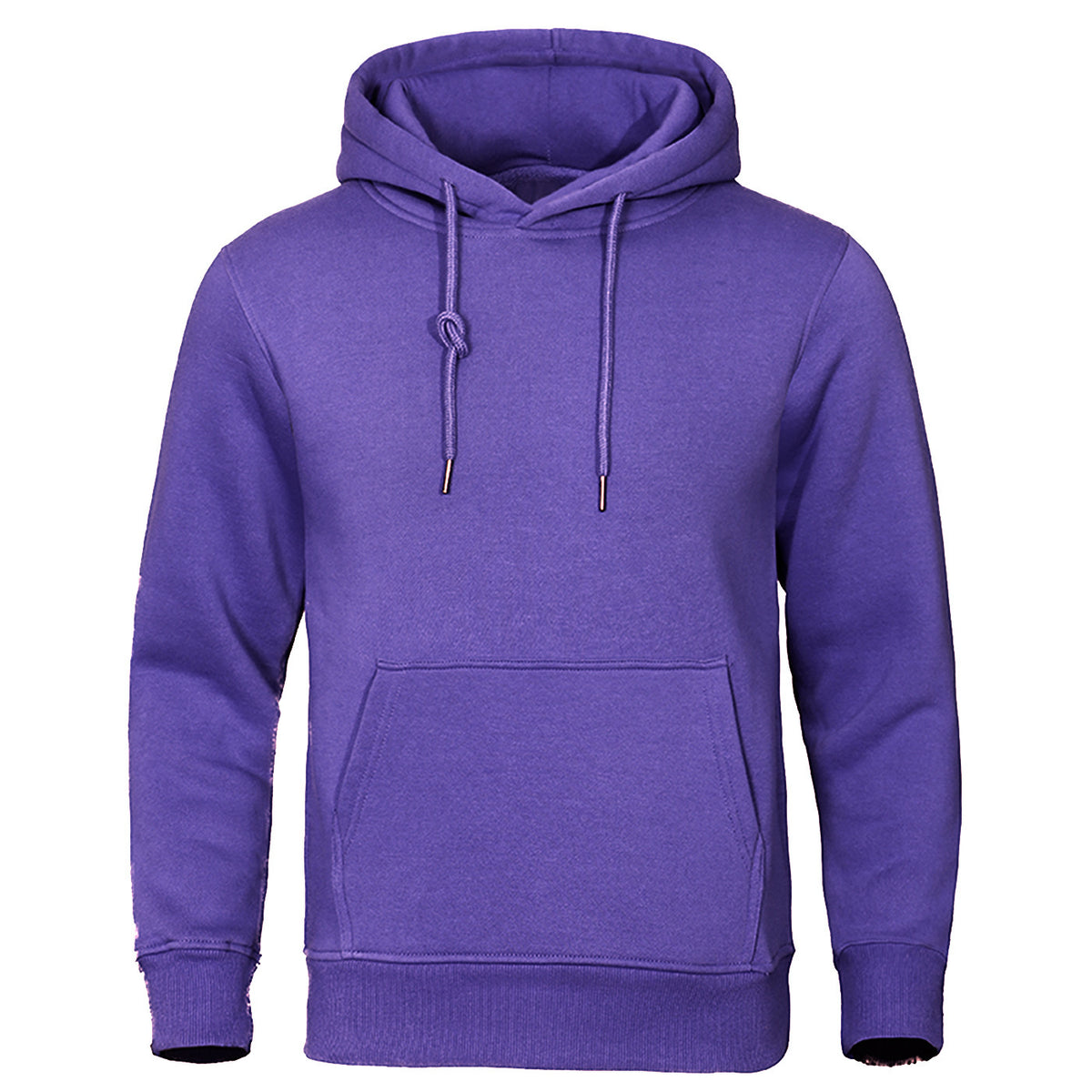 Solid Color Pullover Sweatshirt Spring Fashion Fleece Unisex Hoodie